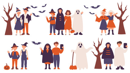 Naklejka premium vector illustration of people silhouettes