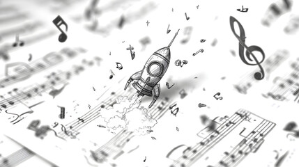 Musical Rocket Launch: A Creative Composition