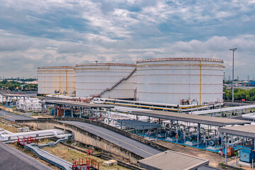 Tank construction oil industry tank scaffolding