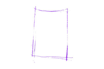 Purple ink pen line, underline, isolated on transparent background. Simple ink pen scribble effect, perfect for business and school presentation design.