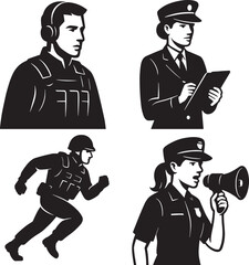 Police Officers and Emergency Responders in Action