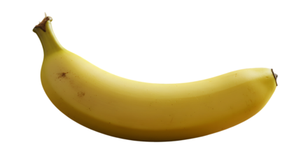 Fresh banana. A piece of yellow fruit ready to eat