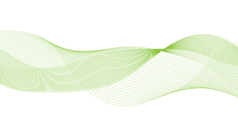 abstract background with green waves line, Abstract vector modern gradient white background, Abstract wave element for design, social media graphics, and professional presentations.