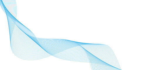Abstract modern background with blue wavy line,Tranquil And Peaceful Atmosphere With Light Blue, Abstract bluewave on transparent background.