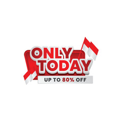 Only Today: Promo Stickers with Up to 80% Discount on Indonesian Independence Day