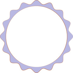 Circle Wavy Frame