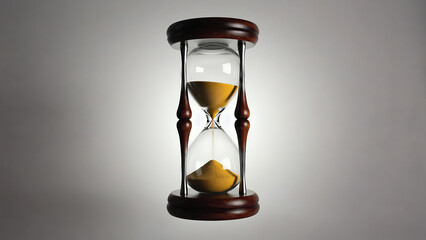 Classic Hourglass with Sand Flowing