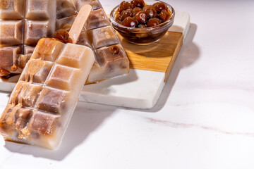 Tapioca latte popsicle ice cream