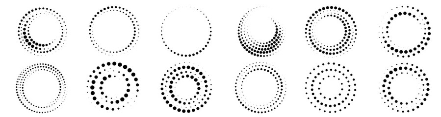 Halftone PNG dot pattern with vector circle and halftone wallpaper. Eye-catching grunge design and...