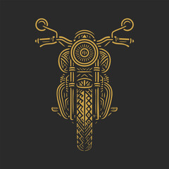 Vintage Motorcycle Illustration