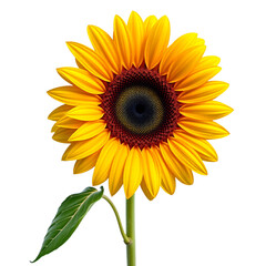 Fototapeta premium Yellow Sunflower Close Up Flower Photography Nature Stock Image