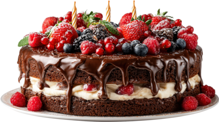 High angle view of cake with text against pink background