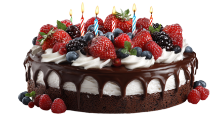 High angle view of cake with text against pink background