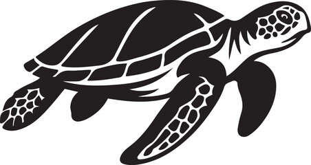 Obraz premium Turtle drawing for print and digital use, Clean turtle vector for modern graphics