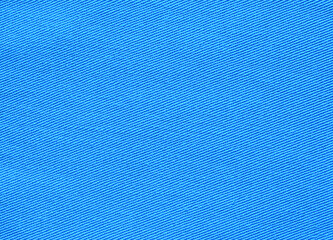 Bright blue cotton twill fabric texture as background