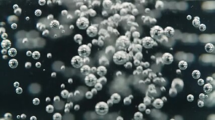 Underwater explosion of air bubbles