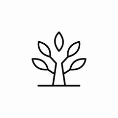 Obraz premium tree leaves icon sign vector