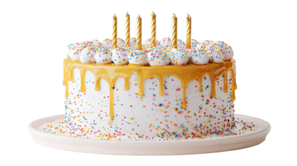 High angle view of cake with text against pink background