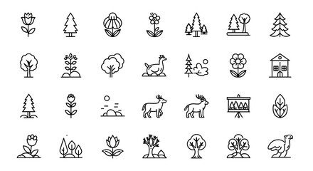 Nature Icon Set vector 