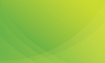 Minimalist geometric background. Dynamic composition of green and yellow shapes. Vector illustration.