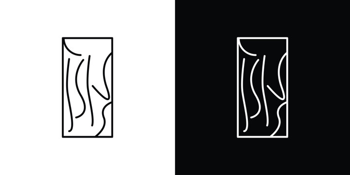 Wood board icons graphic design vector symbols. icon Eps10.