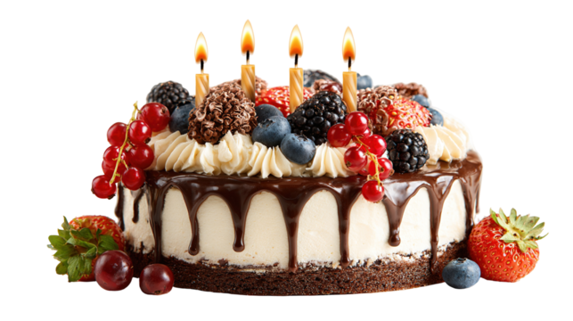 High angle view of cake with text against pink background