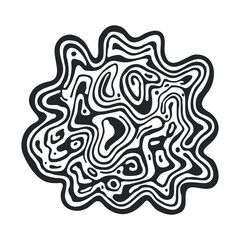Fototapeta premium Organic abstract design with flowing lines and curves