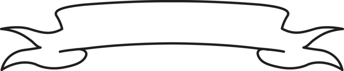 Ribbon banner set. Simple ribbons. Vector