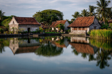 Obraz premium explore enchanting vibe of bali through its traditional architecture highlighting intricate details