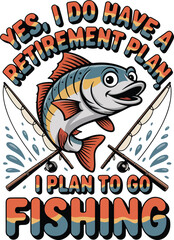 Fishing Enthusiast Retro T-Shirt