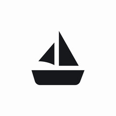 sea sailship icon sign vector