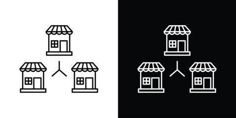 Fototapeta premium Franchise icons graphic design vector symbols. icon Eps10.