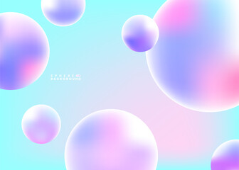 Soft pastel 3D spheres floating on a gradient sky-blue background. The dreamy blend of purple, pink, and white gives a futuristic, ethereal, and calming vibe—perfect for modern digital designs.