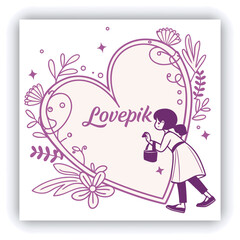 Doodle hearts sketch set. Various different hand drawn heart icon love collection isolated on white background. Red heart symbol for Valentines Day.
