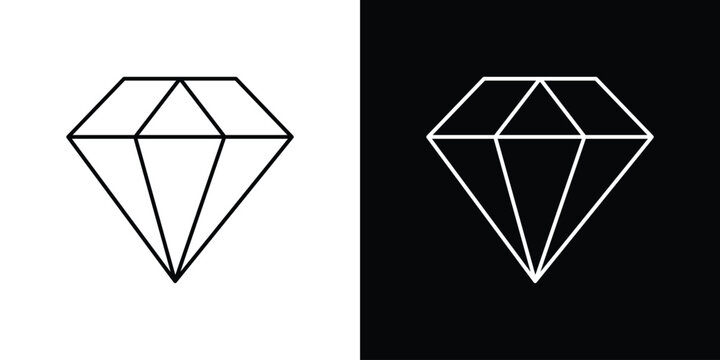 Diamond icons graphic design vector symbols. icon Eps10.