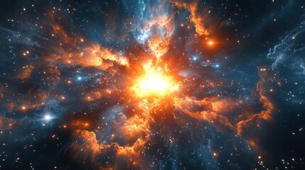 A Celestial Explosion Illuminates the Vast Cosmos