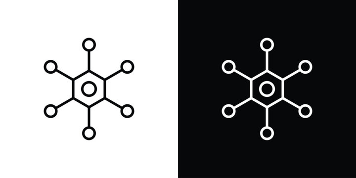 Chart connected icons graphic design vector symbols. icon Eps10.