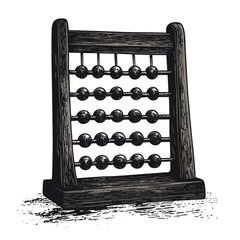 abacus on white