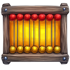 abacus on white background
