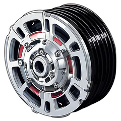Obraz premium Illustration of a Alternator 