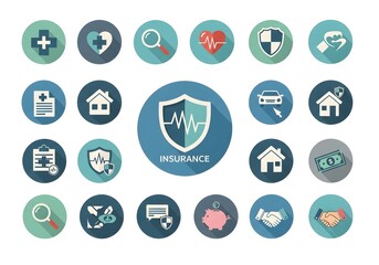 Insurance Icons Set