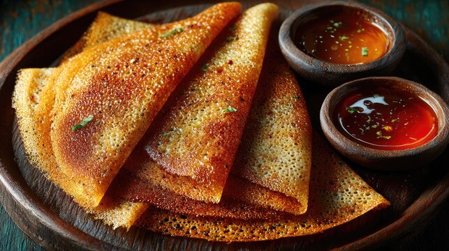 South Sudan dish Kisra Sorghum flatbread thin and crepe-like