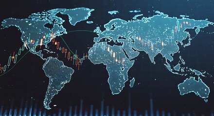 Global Network and Economic Trends A Visual Representation of Worldwide Data and Business Analysis