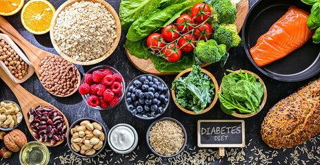 Food products recommended for diabetic patients