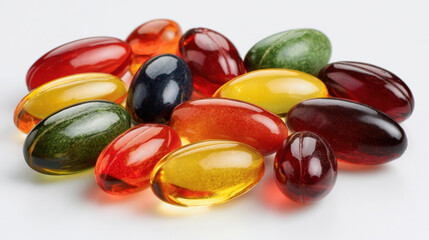 Dietary supplements vitamins multivitamins complex, beautiful photography advertising for marketplaces, sports vitamins, isolated on white background. 3d illustration.