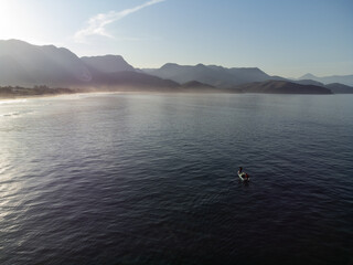 Fishing boat in the middle of the ocean