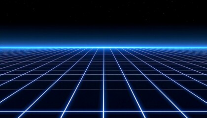Retrofuturistic grid pattern