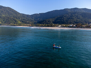 Fishing boat in the middle of the ocean
