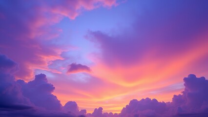 天空のアート 劇的な色の変化