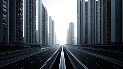 Fototapeta premium Modern City Highway Urban Scenery